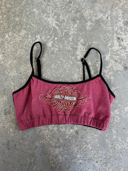 HARLEY DAVIDSON MAROON MINI CROP / XS-S