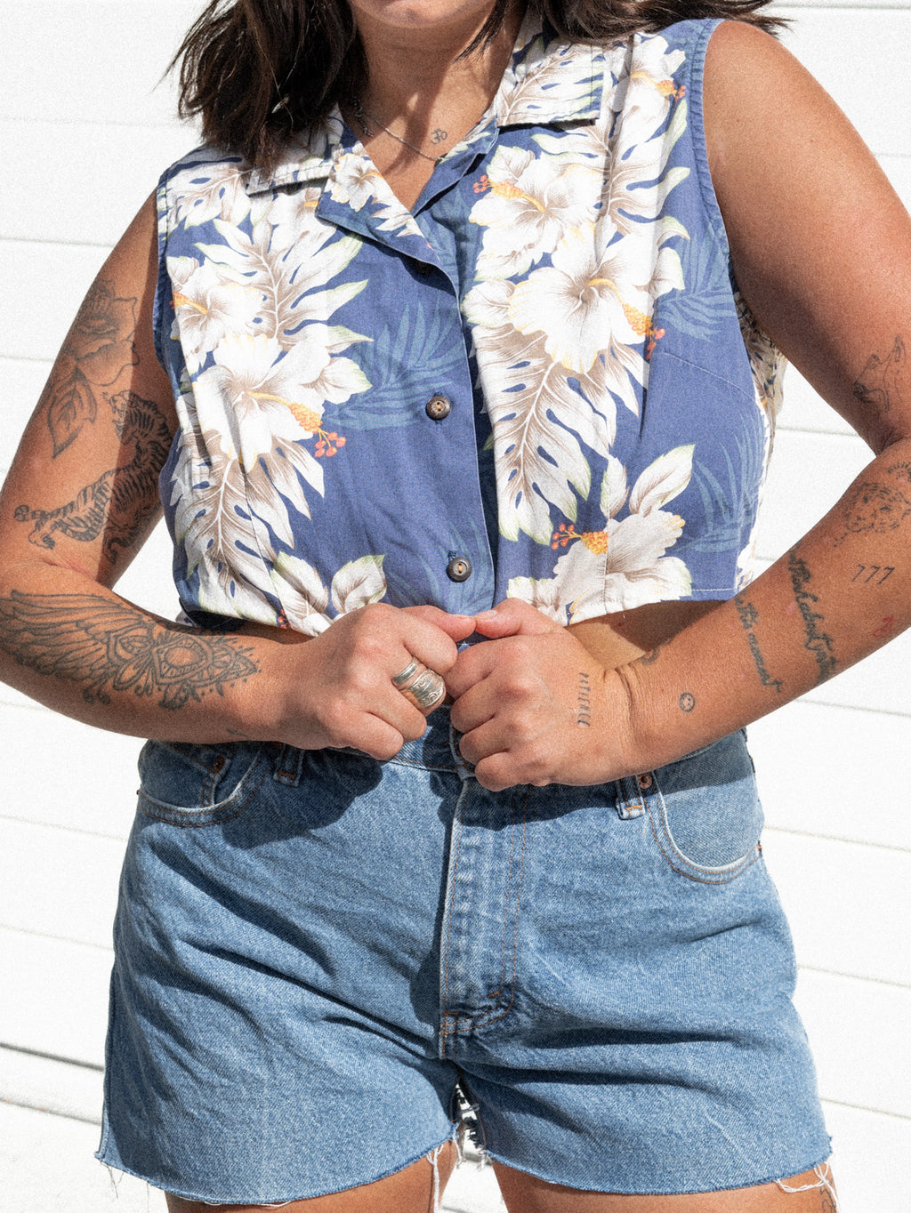 TROPICAL VINTAGE VEST / L-XL