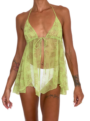 LIME Gypsy Mini Dress / XS