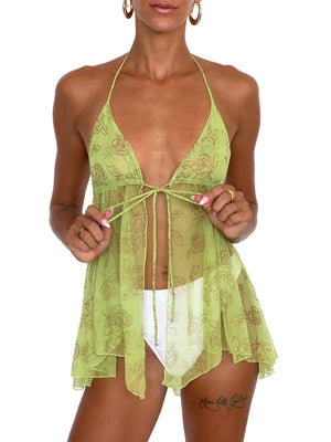 LIME Gypsy Mini Dress / XS